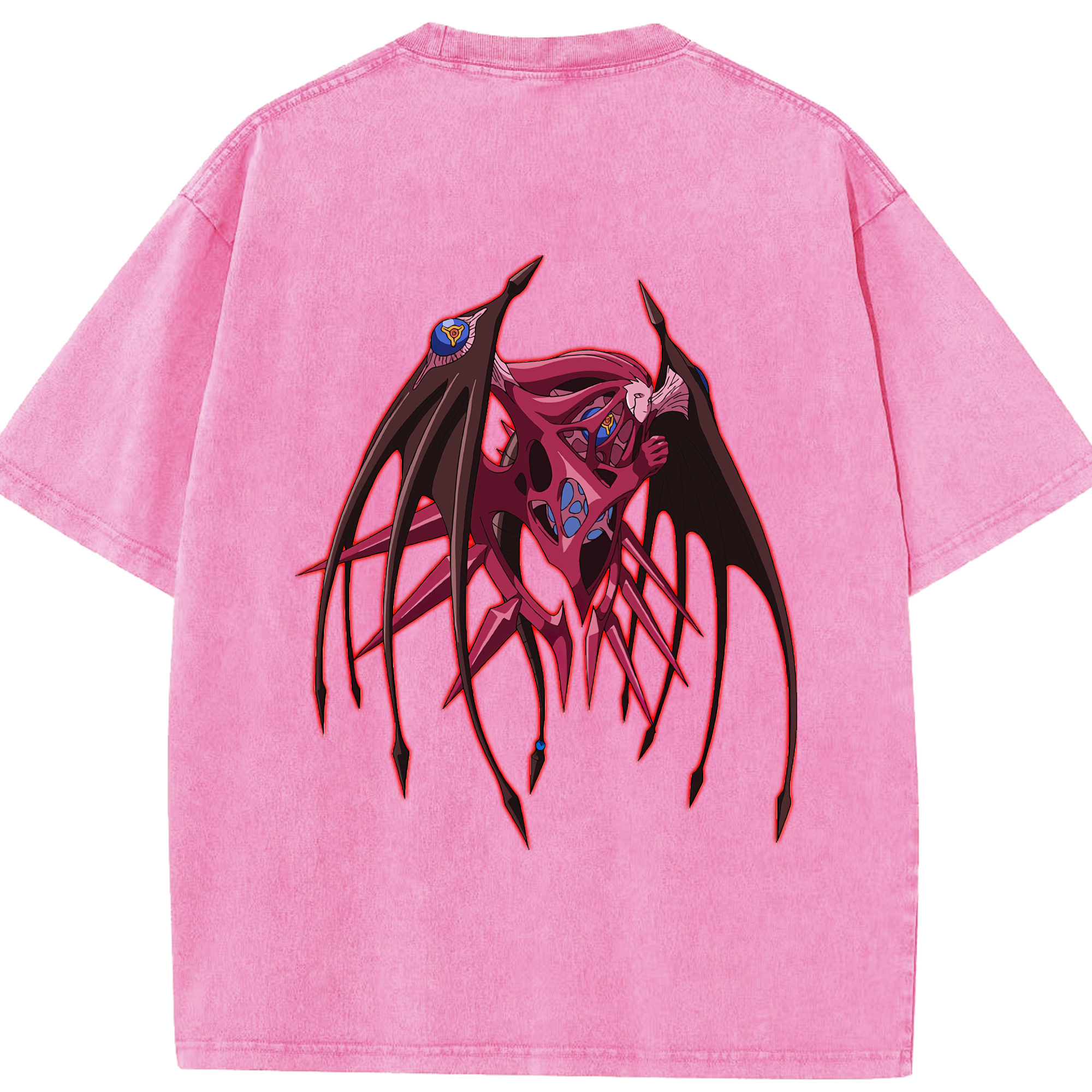 （画像用） 遊☆戯☆王 Yu-Gi-Oh! 綿100% ヴィンテージ風 半袖Tシャツ（背面プリント）
